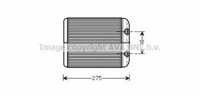 AVA QUALITY COOLING vw6301 -  Теплообменник, отопление салона